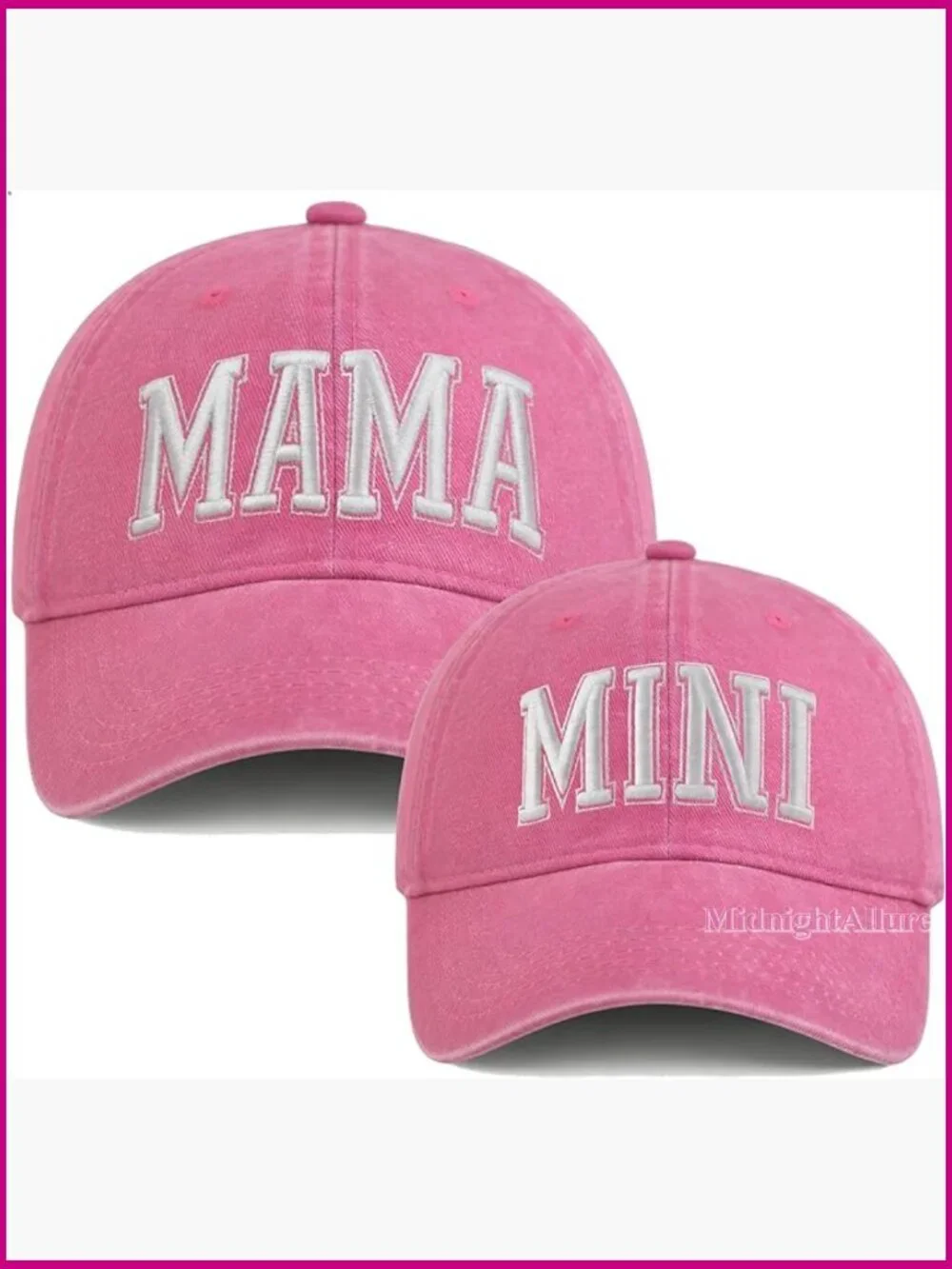 Mommy and Me Matching Baseball Hats Set Mama Mini
